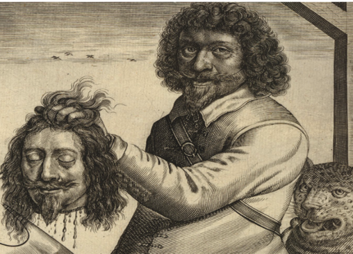 Drawing of Charles I of England's execution