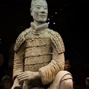 Sculpture of ancient Chinese soldier