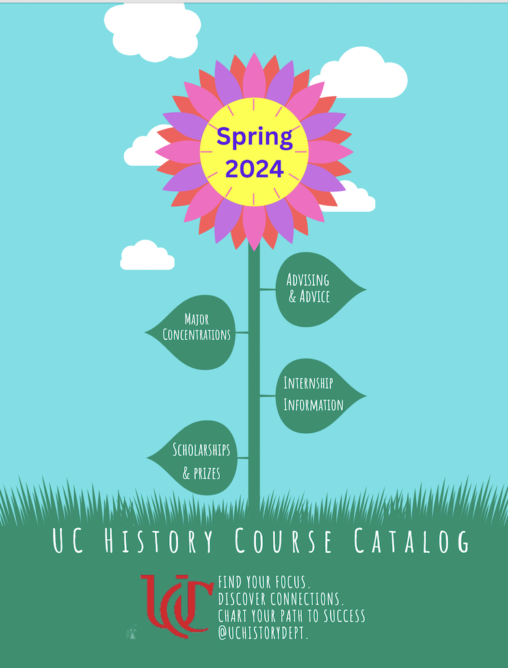 Pink, red, and purple flower on Spring 2024 course catalog placeholder