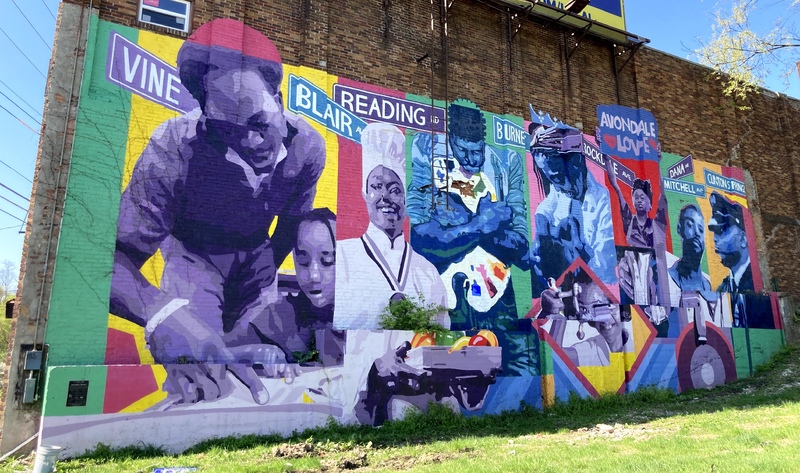 mural of prominent members of the Avondale neighborhood